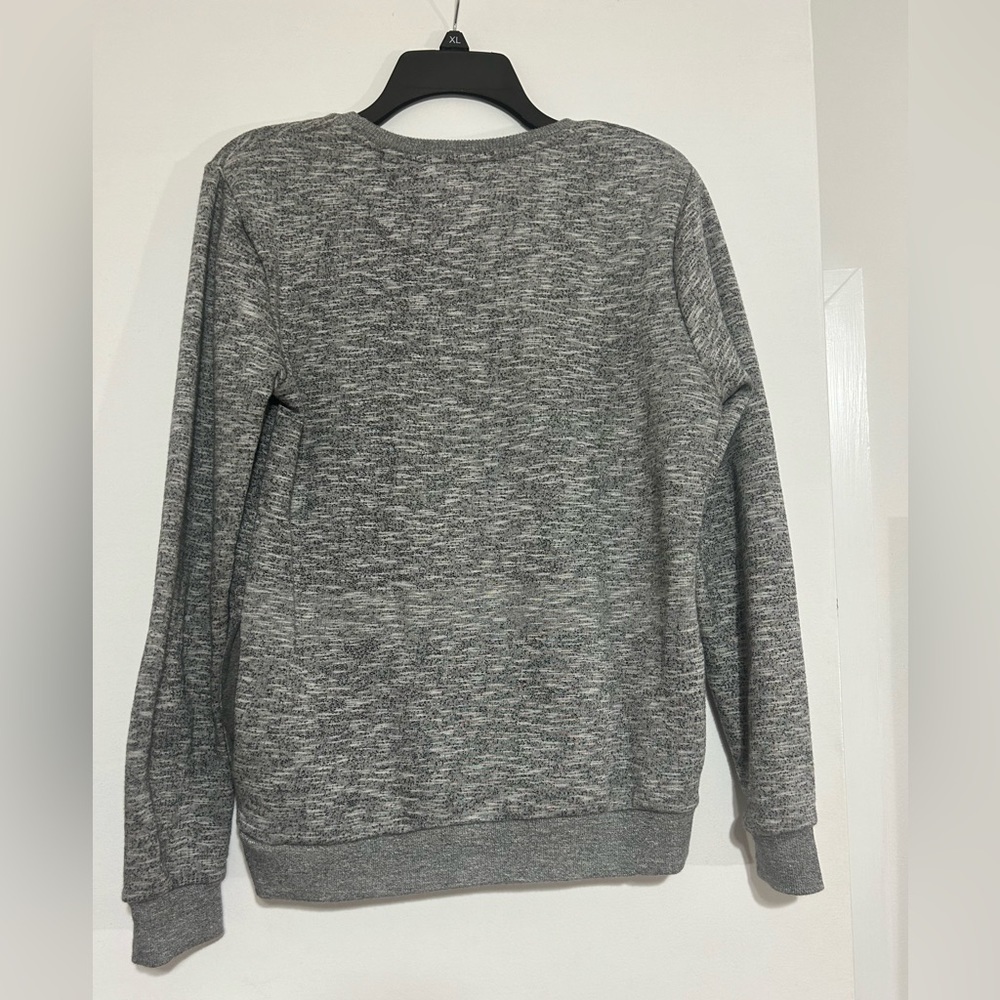 Little Eleven Paris Super Soft Sweatshirt in Gray Sz 14 - Picture 4 of 6